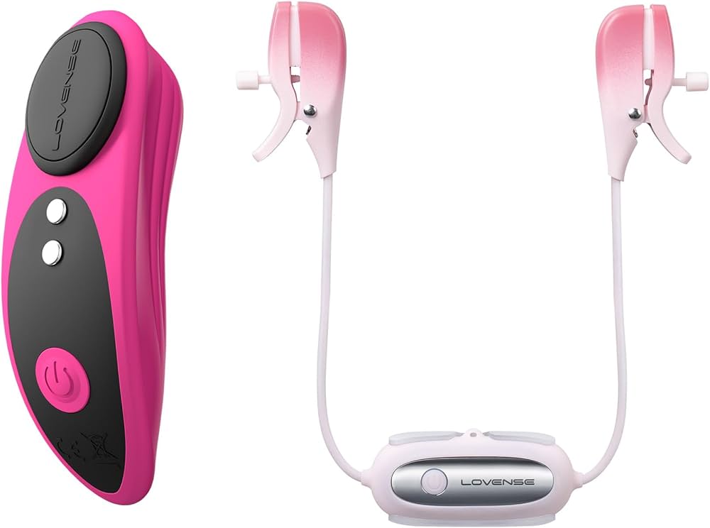 Amazon.com: LOVENSE Ferri Wearable Magnetic Vibrating Panties for Women +  LOVENSE Gemini Vibrating Nipple Clamps Adjustable Nipple Stimulator for  Women Men Couple Play : Health & Household